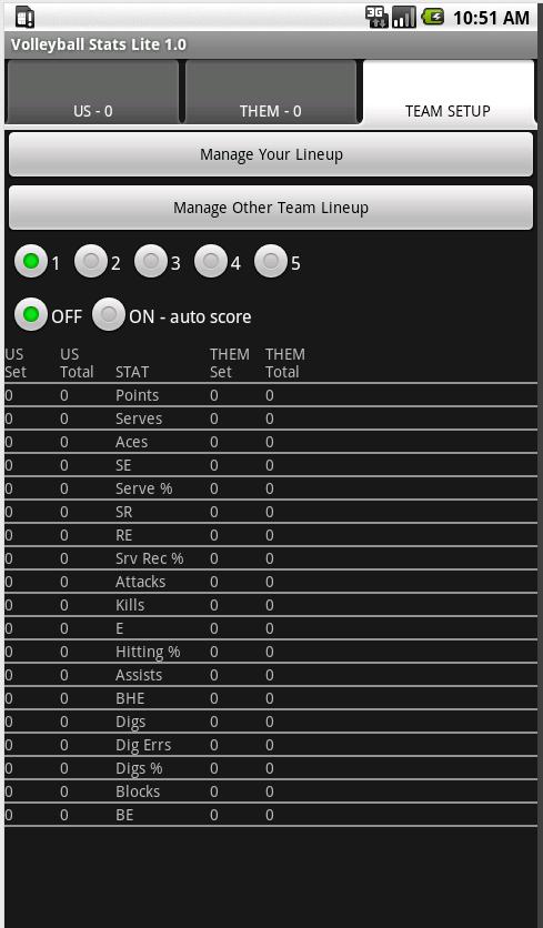 Volleyball Stats Lite
