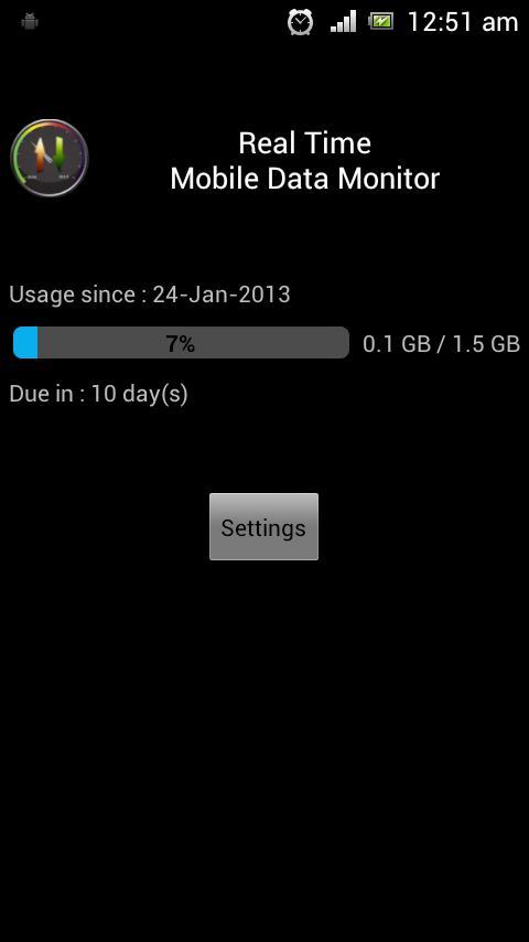 Real Time Mobile Data Monitor