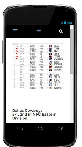 Dallas Cowboys Schedule 2014
