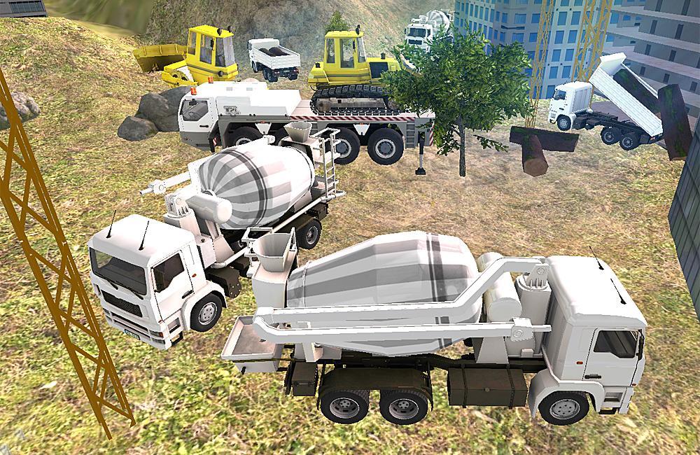 Construction mixer truck