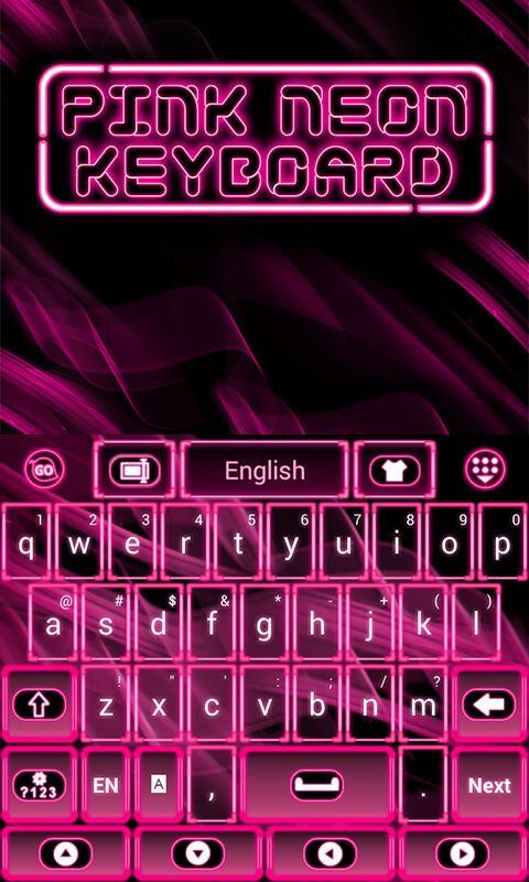 Pink Neon Keyboard
