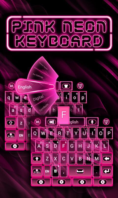 Pink Neon Keyboard