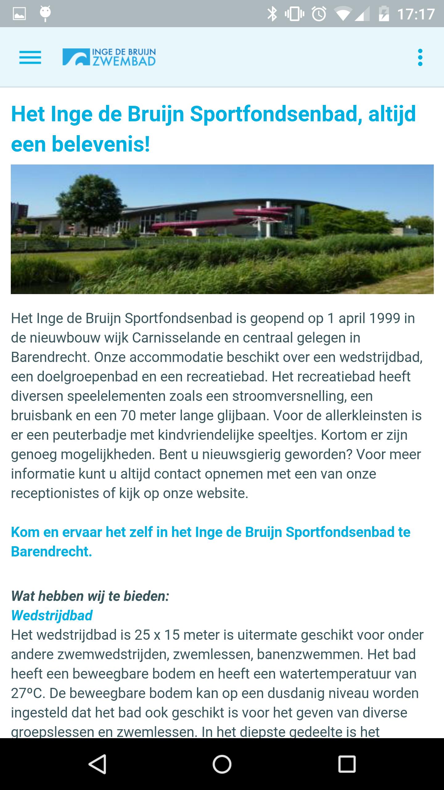 Inge de Bruijn Zwembad