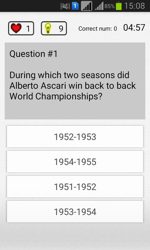 Formula-1 Quiz
