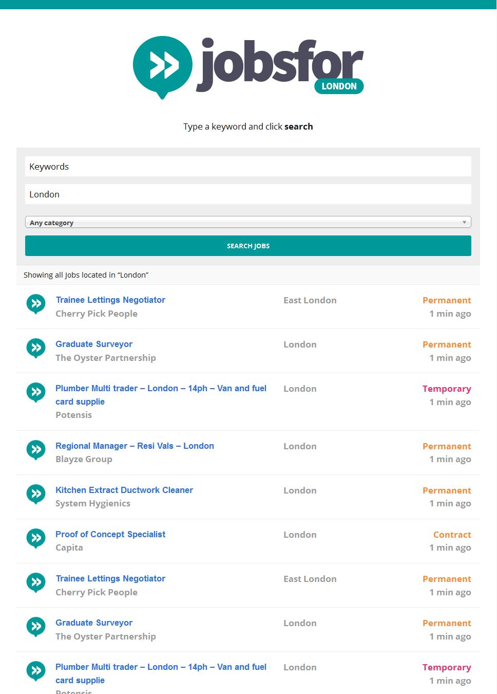 Job Search - London