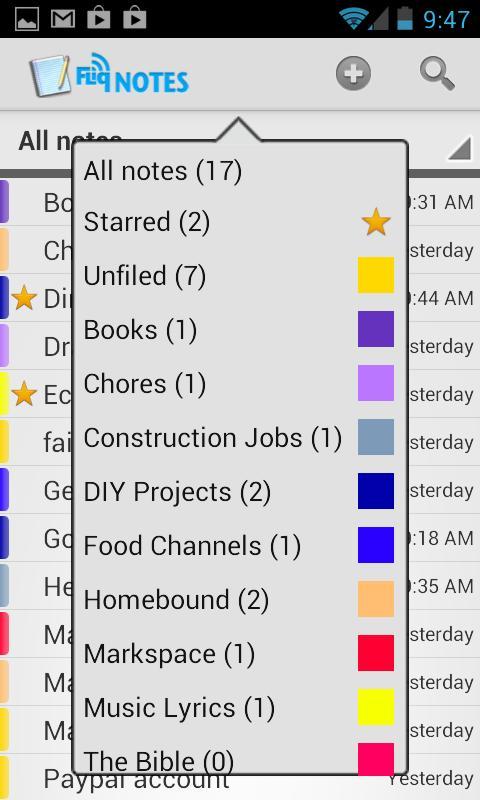 Fliq Notes Notepad