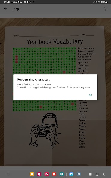 Word Search Scanner and Solver