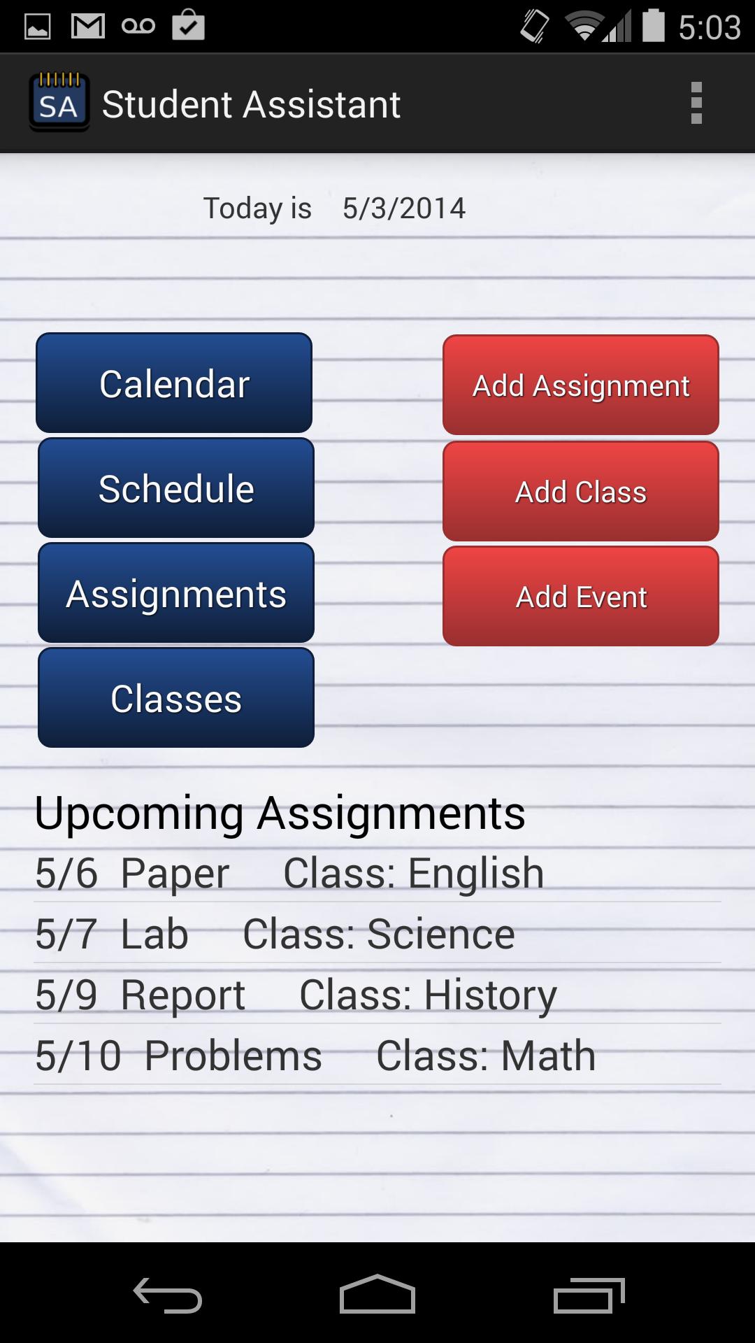 Student Assistant
