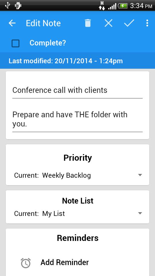 Priority List
