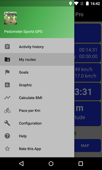 Pedometer GPS Sport