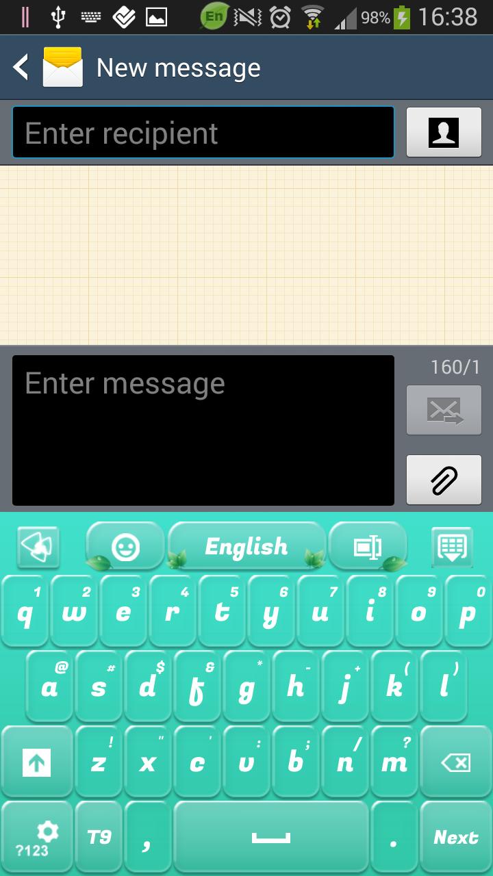 Mint Green Keyboard