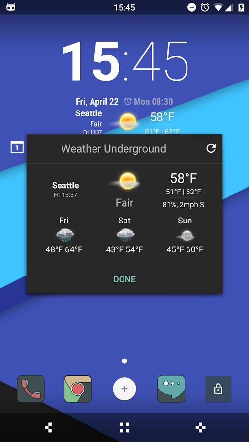 WU CM Weather Provider